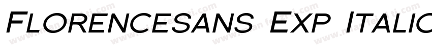 Florencesans Exp Italic字体转换